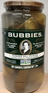 Pickles - Dill Kosher (Bubbies)